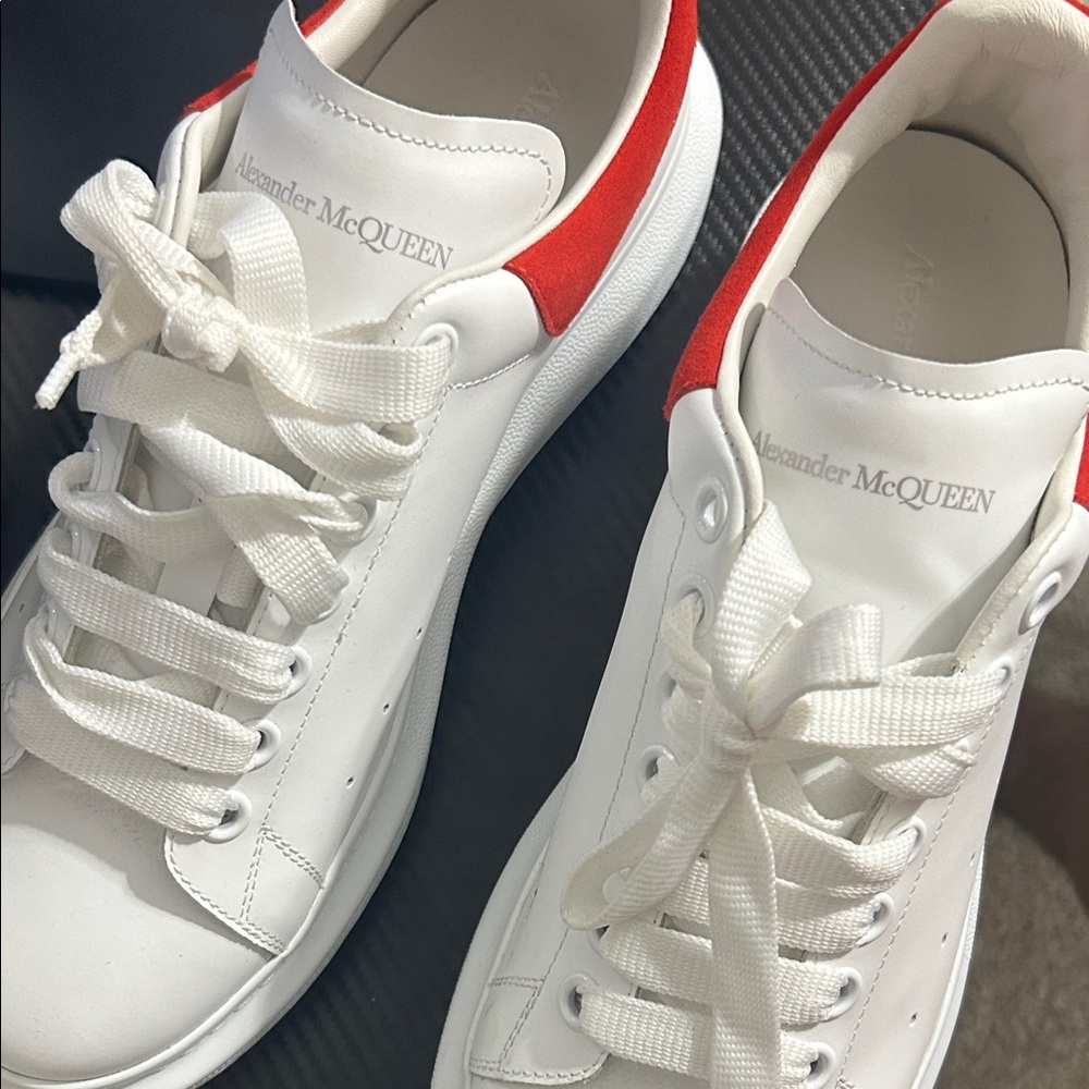 Alexander McQueen Men's Sneakers in White and Red